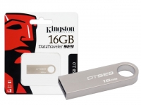 16GB USB 2.0 DataTraveler SE9, Silver (Metal casing)