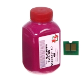 Тонер + чип HP CLJ CP1215 Magenta (55 гр) (АНК, 1500150)