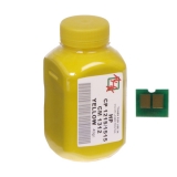 Тонер + чип HP CLJ CP1215 Yellow (55 гр) (АНК, 1500160)