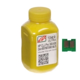 Тонер + чип  HP CLJ Pro 300/400/M475 Yellow 90гр (АНК, 1505165)